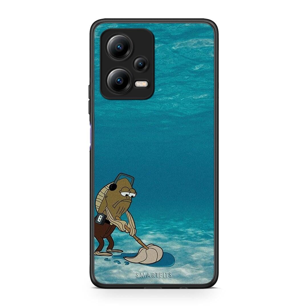 Θήκη Xiaomi Poco X5 5G Dual Clean The Ocean από τη Smartfits με σχέδιο στο πίσω μέρος και μαύρο περίβλημα | Xiaomi Poco X5 5G Dual Clean The Ocean Case with Colorful Back and Black Bezels