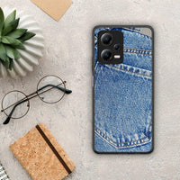 Thumbnail for Θήκη Xiaomi Poco X5 5G Dual / Redmi Note 12 5G Jeans Pocket από τη Smartfits με σχέδιο στο πίσω μέρος και μαύρο περίβλημα | Xiaomi Poco X5 5G Dual / Redmi Note 12 5G Jeans Pocket Case with Colorful Back and Black Bezels