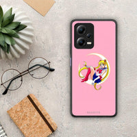 Thumbnail for Θήκη Xiaomi Poco X5 5G Dual / Redmi Note 12 5G Moon Girl από τη Smartfits με σχέδιο στο πίσω μέρος και μαύρο περίβλημα | Xiaomi Poco X5 5G Dual / Redmi Note 12 5G Moon Girl Case with Colorful Back and Black Bezels