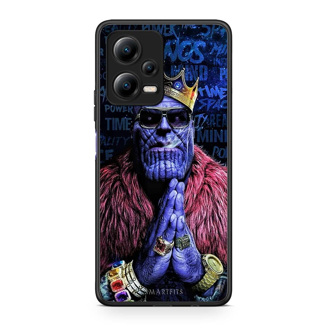 Θήκη Xiaomi Poco X5 5G Dual / Redmi Note 12 5G PopArt Thanos από τη Smartfits με σχέδιο στο πίσω μέρος και μαύρο περίβλημα | Xiaomi Poco X5 5G Dual / Redmi Note 12 5G PopArt Thanos Case with Colorful Back and Black Bezels