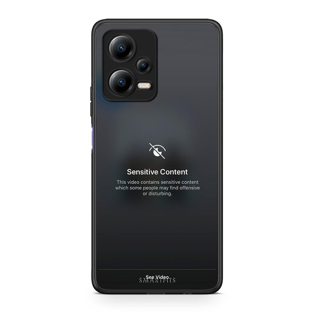 Θήκη Xiaomi Poco X5 5G Dual / Redmi Note 12 5G Sensitive Content από τη Smartfits με σχέδιο στο πίσω μέρος και μαύρο περίβλημα | Xiaomi Poco X5 5G Dual / Redmi Note 12 5G Sensitive Content Case with Colorful Back and Black Bezels