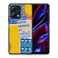 Thumbnail for Θήκη Xiaomi Poco X5 5G Dual / Redmi Note 12 5G Sunset Memories από τη Smartfits με σχέδιο στο πίσω μέρος και μαύρο περίβλημα | Xiaomi Poco X5 5G Dual / Redmi Note 12 5G Sunset Memories Case with Colorful Back and Black Bezels