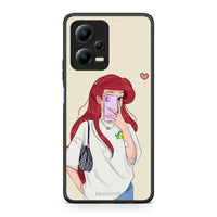 Thumbnail for Θήκη Xiaomi Poco X5 5G Dual Walking Mermaid από τη Smartfits με σχέδιο στο πίσω μέρος και μαύρο περίβλημα | Xiaomi Poco X5 5G Dual Walking Mermaid Case with Colorful Back and Black Bezels