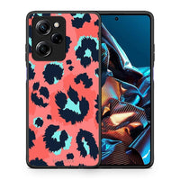 Thumbnail for Θήκη Xiaomi Poco X5 Pro 5G Dual Animal Pink Leopard από τη Smartfits με σχέδιο στο πίσω μέρος και μαύρο περίβλημα | Xiaomi Poco X5 Pro 5G Dual Animal Pink Leopard Case with Colorful Back and Black Bezels