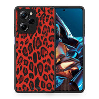 Thumbnail for Θήκη Xiaomi Poco X5 Pro 5G Dual Animal Red Leopard από τη Smartfits με σχέδιο στο πίσω μέρος και μαύρο περίβλημα | Xiaomi Poco X5 Pro 5G Dual Animal Red Leopard Case with Colorful Back and Black Bezels