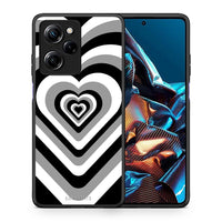 Thumbnail for Θήκη Xiaomi Poco X5 Pro 5G Dual Black Hearts από τη Smartfits με σχέδιο στο πίσω μέρος και μαύρο περίβλημα | Xiaomi Poco X5 Pro 5G Dual Black Hearts Case with Colorful Back and Black Bezels