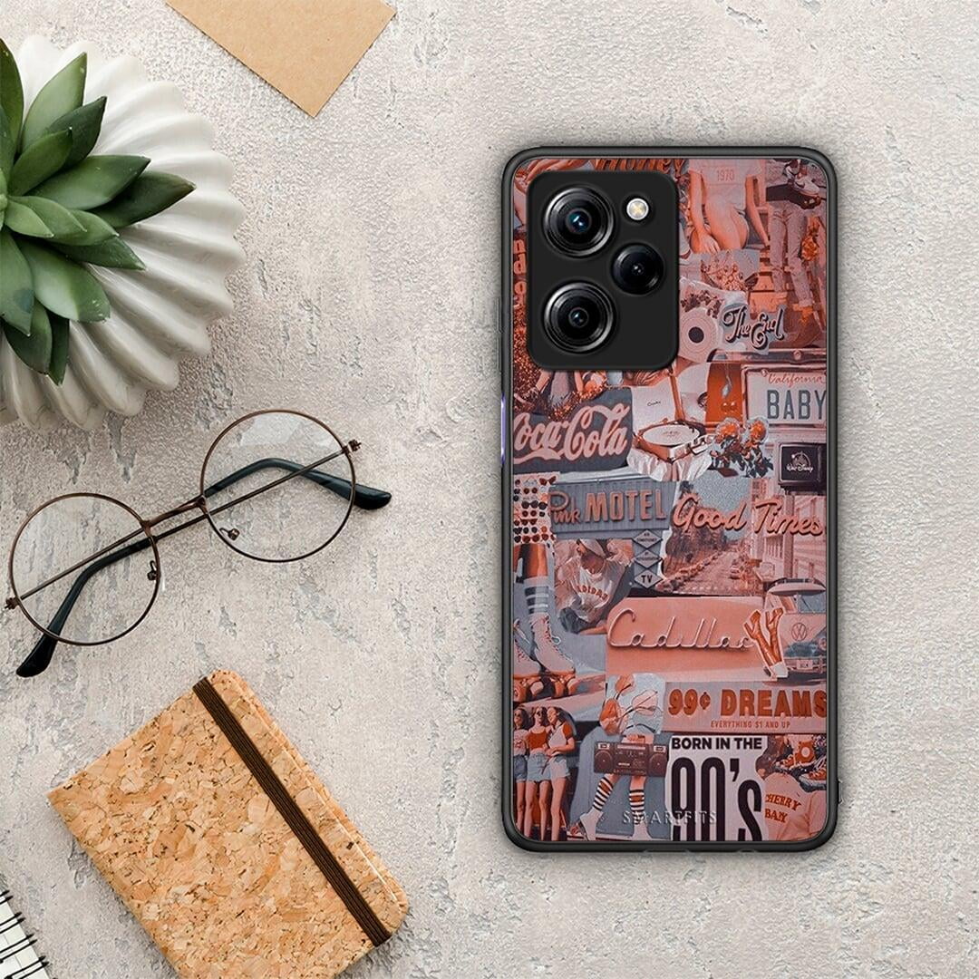 Θήκη Xiaomi Poco X5 Pro 5G Dual Born In 90s από τη Smartfits με σχέδιο στο πίσω μέρος και μαύρο περίβλημα | Xiaomi Poco X5 Pro 5G Dual Born In 90s Case with Colorful Back and Black Bezels