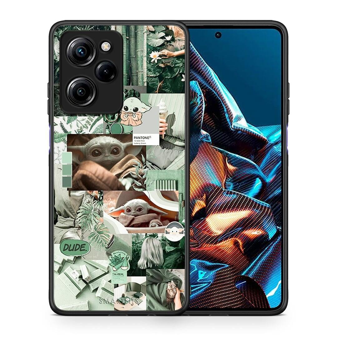 Θήκη Xiaomi Poco X5 Pro 5G Dual Collage Dude από τη Smartfits με σχέδιο στο πίσω μέρος και μαύρο περίβλημα | Xiaomi Poco X5 Pro 5G Dual Collage Dude Case with Colorful Back and Black Bezels