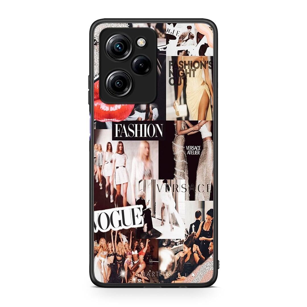 Θήκη Xiaomi Poco X5 Pro 5G Dual Collage Fashion από τη Smartfits με σχέδιο στο πίσω μέρος και μαύρο περίβλημα | Xiaomi Poco X5 Pro 5G Dual Collage Fashion Case with Colorful Back and Black Bezels