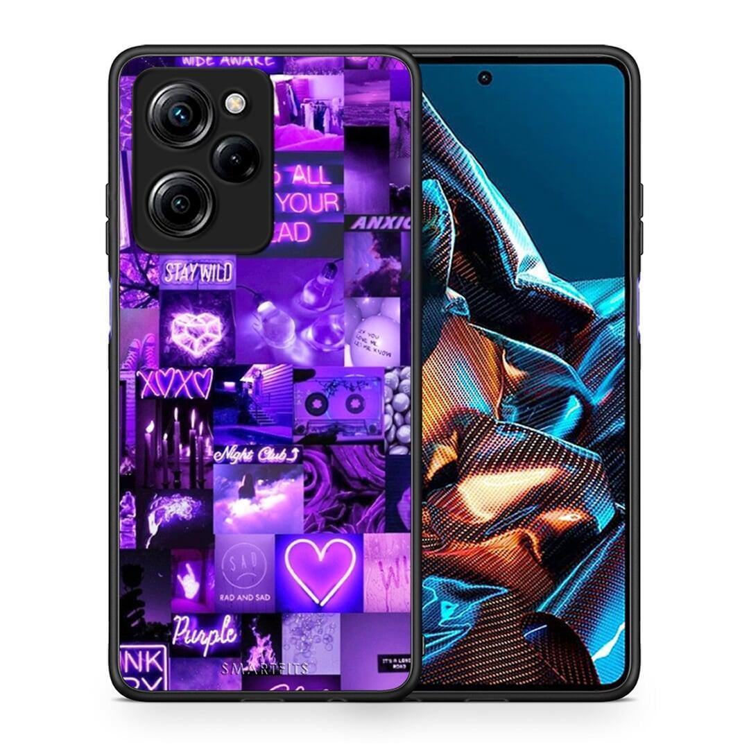 Θήκη Xiaomi Poco X5 Pro 5G Dual Collage Stay Wild από τη Smartfits με σχέδιο στο πίσω μέρος και μαύρο περίβλημα | Xiaomi Poco X5 Pro 5G Dual Collage Stay Wild Case with Colorful Back and Black Bezels