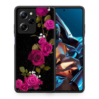 Thumbnail for Θήκη Xiaomi Poco X5 Pro 5G Dual Flower Red Roses από τη Smartfits με σχέδιο στο πίσω μέρος και μαύρο περίβλημα | Xiaomi Poco X5 Pro 5G Dual Flower Red Roses Case with Colorful Back and Black Bezels