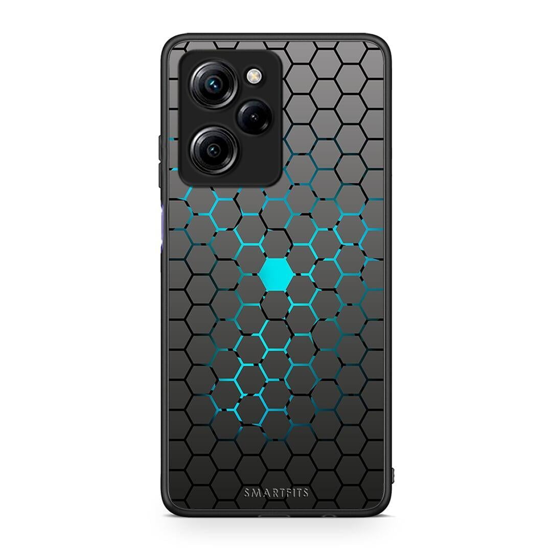 Θήκη Xiaomi Poco X5 Pro 5G Dual Geometric Hexagonal από τη Smartfits με σχέδιο στο πίσω μέρος και μαύρο περίβλημα | Xiaomi Poco X5 Pro 5G Dual Geometric Hexagonal Case with Colorful Back and Black Bezels