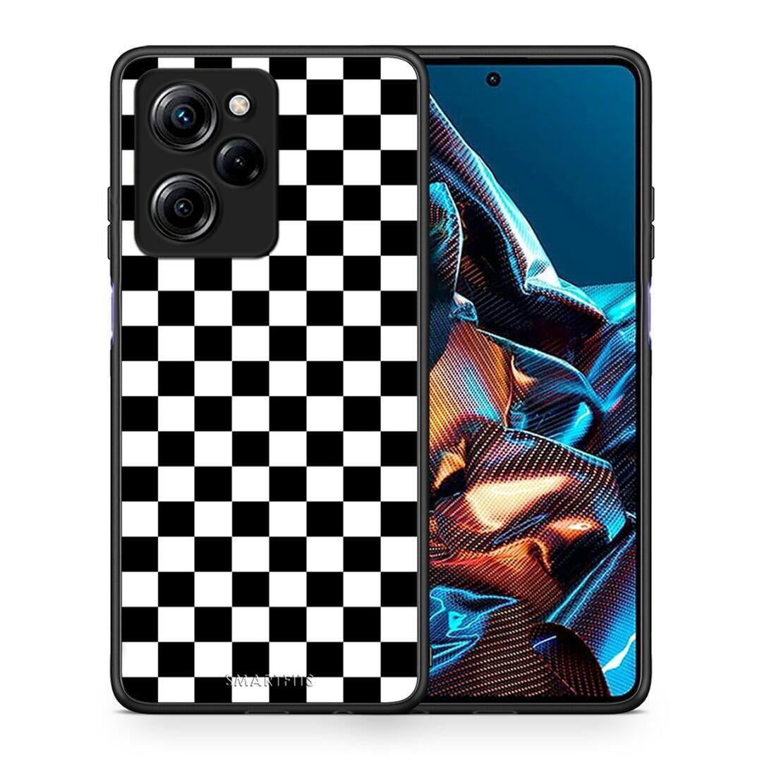 Θήκη Xiaomi Poco X5 Pro 5G Dual Geometric Squares από τη Smartfits με σχέδιο στο πίσω μέρος και μαύρο περίβλημα | Xiaomi Poco X5 Pro 5G Dual Geometric Squares Case with Colorful Back and Black Bezels