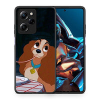 Thumbnail for Θήκη Xiaomi Poco X5 Pro 5G Dual Lady And Tramp 2 από τη Smartfits με σχέδιο στο πίσω μέρος και μαύρο περίβλημα | Xiaomi Poco X5 Pro 5G Dual Lady And Tramp 2 Case with Colorful Back and Black Bezels