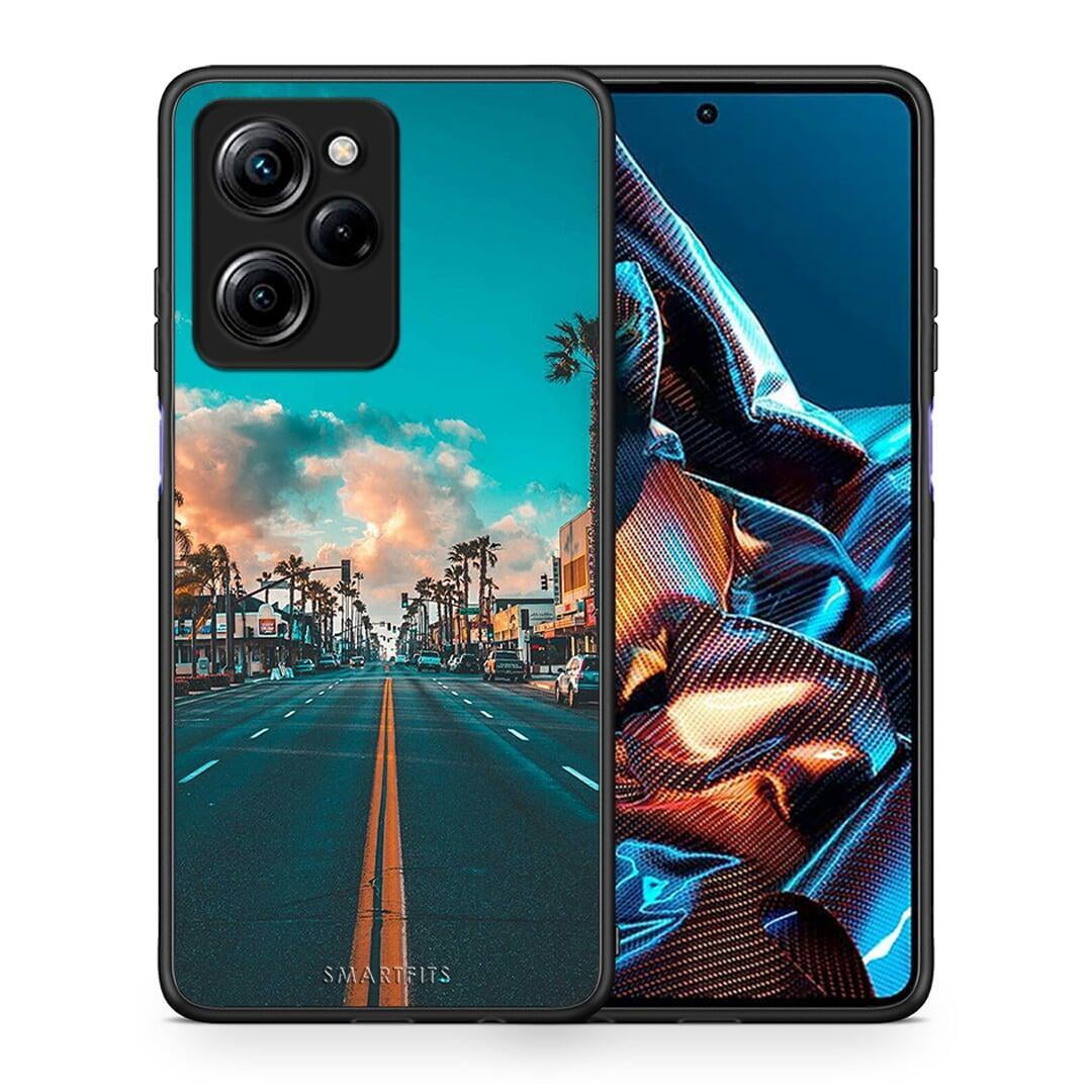 Θήκη Xiaomi Poco X5 Pro 5G Dual Landscape City από τη Smartfits με σχέδιο στο πίσω μέρος και μαύρο περίβλημα | Xiaomi Poco X5 Pro 5G Dual Landscape City Case with Colorful Back and Black Bezels