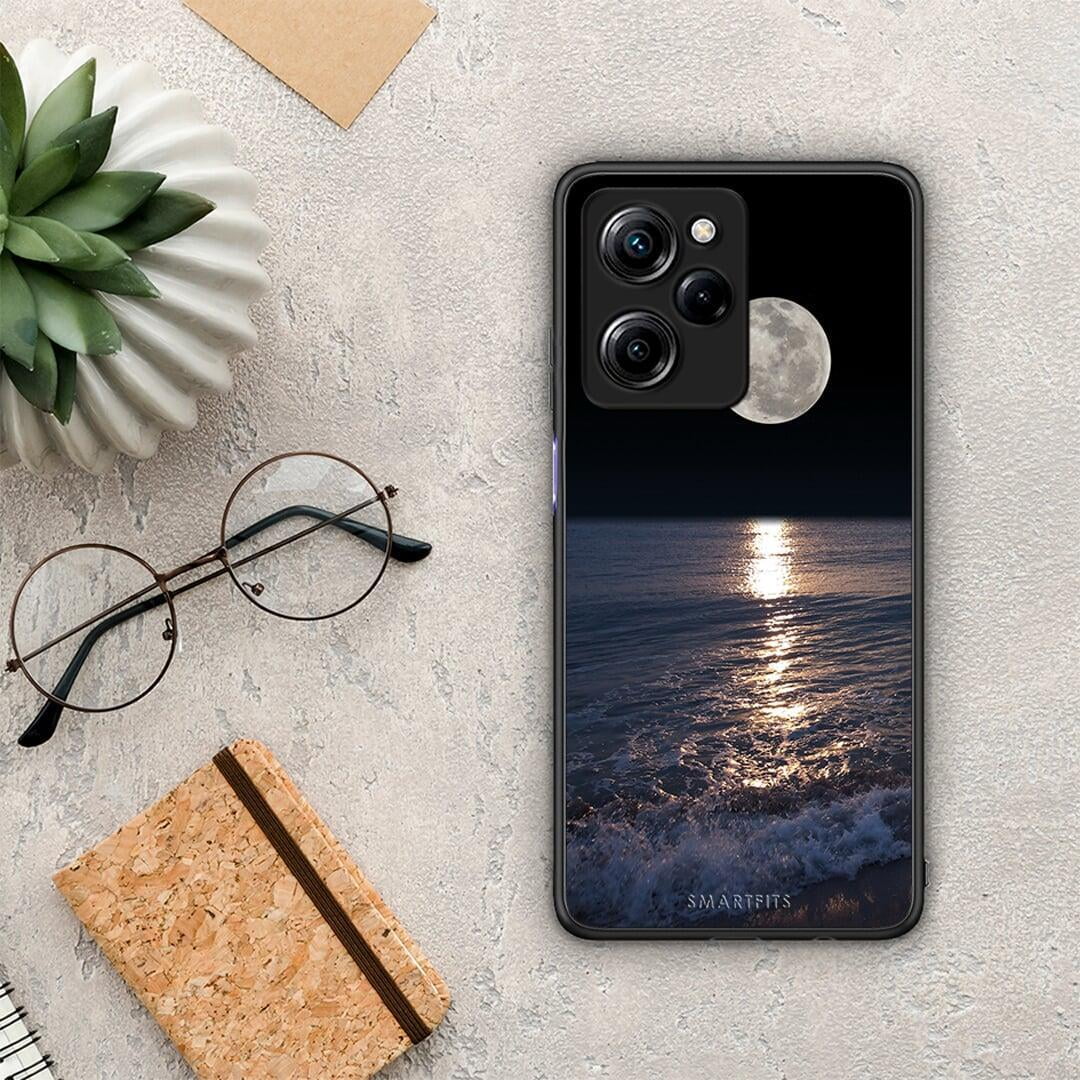 Θήκη Xiaomi Poco X5 Pro 5G Dual Landscape Moon από τη Smartfits με σχέδιο στο πίσω μέρος και μαύρο περίβλημα | Xiaomi Poco X5 Pro 5G Dual Landscape Moon Case with Colorful Back and Black Bezels