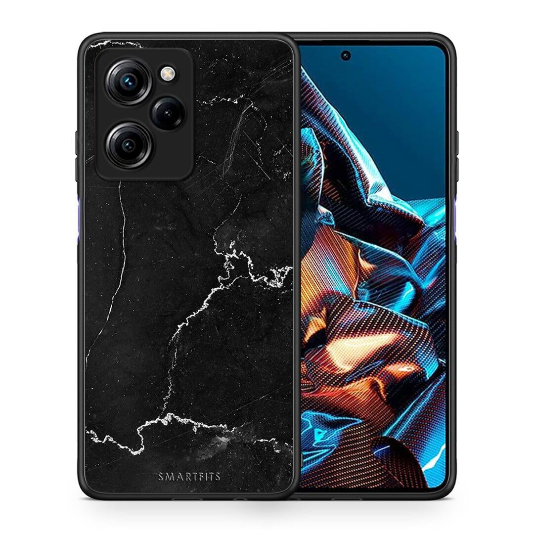 Θήκη Xiaomi Poco X5 Pro 5G Dual Marble Black από τη Smartfits με σχέδιο στο πίσω μέρος και μαύρο περίβλημα | Xiaomi Poco X5 Pro 5G Dual Marble Black Case with Colorful Back and Black Bezels