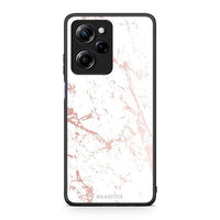 Thumbnail for Θήκη Xiaomi Poco X5 Pro 5G Dual Marble Pink Splash από τη Smartfits με σχέδιο στο πίσω μέρος και μαύρο περίβλημα | Xiaomi Poco X5 Pro 5G Dual Marble Pink Splash Case with Colorful Back and Black Bezels