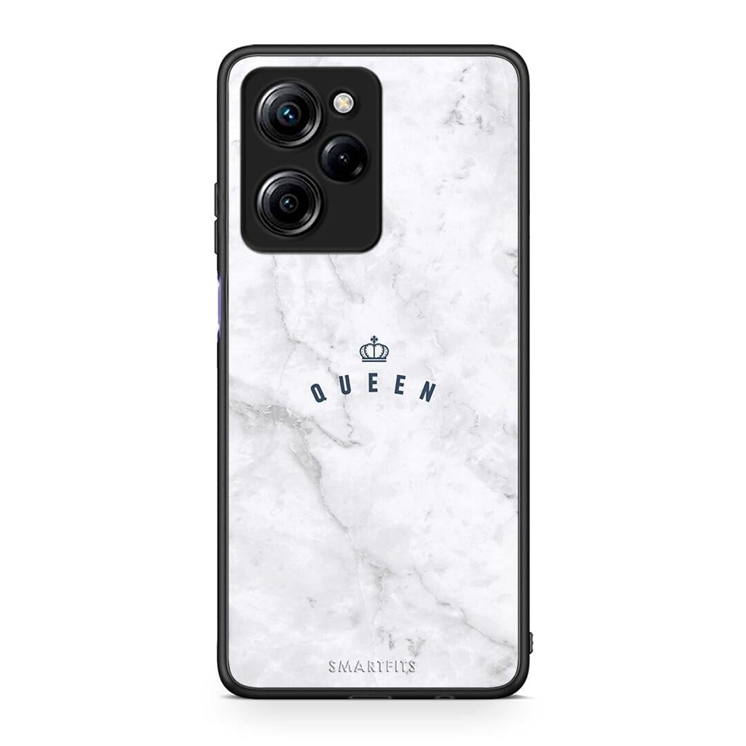 Θήκη Xiaomi Poco X5 Pro 5G Dual Marble Queen από τη Smartfits με σχέδιο στο πίσω μέρος και μαύρο περίβλημα | Xiaomi Poco X5 Pro 5G Dual Marble Queen Case with Colorful Back and Black Bezels