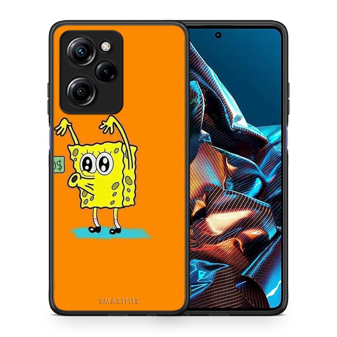 Θήκη Xiaomi Poco X5 Pro 5G Dual No Money 2 από τη Smartfits με σχέδιο στο πίσω μέρος και μαύρο περίβλημα | Xiaomi Poco X5 Pro 5G Dual No Money 2 Case with Colorful Back and Black Bezels