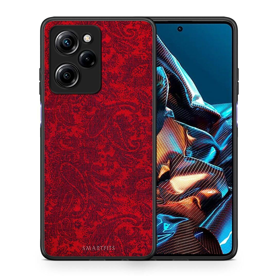 Θήκη Xiaomi Poco X5 Pro 5G Dual Paisley Cashmere από τη Smartfits με σχέδιο στο πίσω μέρος και μαύρο περίβλημα | Xiaomi Poco X5 Pro 5G Dual Paisley Cashmere Case with Colorful Back and Black Bezels