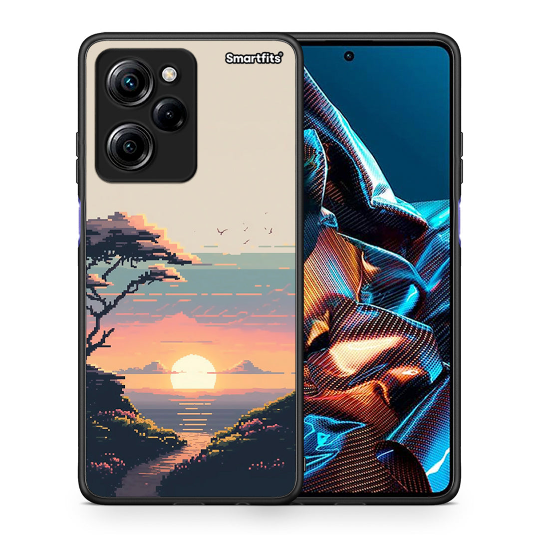 Θήκη Xiaomi Poco X5 Pro 5G Dual Pixel Sunset από τη Smartfits με σχέδιο στο πίσω μέρος και μαύρο περίβλημα | Xiaomi Poco X5 Pro 5G Dual Pixel Sunset Case with Colorful Back and Black Bezels