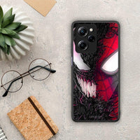 Thumbnail for Θήκη Xiaomi Poco X5 Pro 5G Dual PopArt SpiderVenom από τη Smartfits με σχέδιο στο πίσω μέρος και μαύρο περίβλημα | Xiaomi Poco X5 Pro 5G Dual PopArt SpiderVenom Case with Colorful Back and Black Bezels