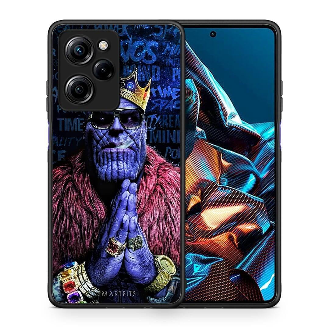 Θήκη Xiaomi Poco X5 Pro 5G Dual PopArt Thanos από τη Smartfits με σχέδιο στο πίσω μέρος και μαύρο περίβλημα | Xiaomi Poco X5 Pro 5G Dual PopArt Thanos Case with Colorful Back and Black Bezels