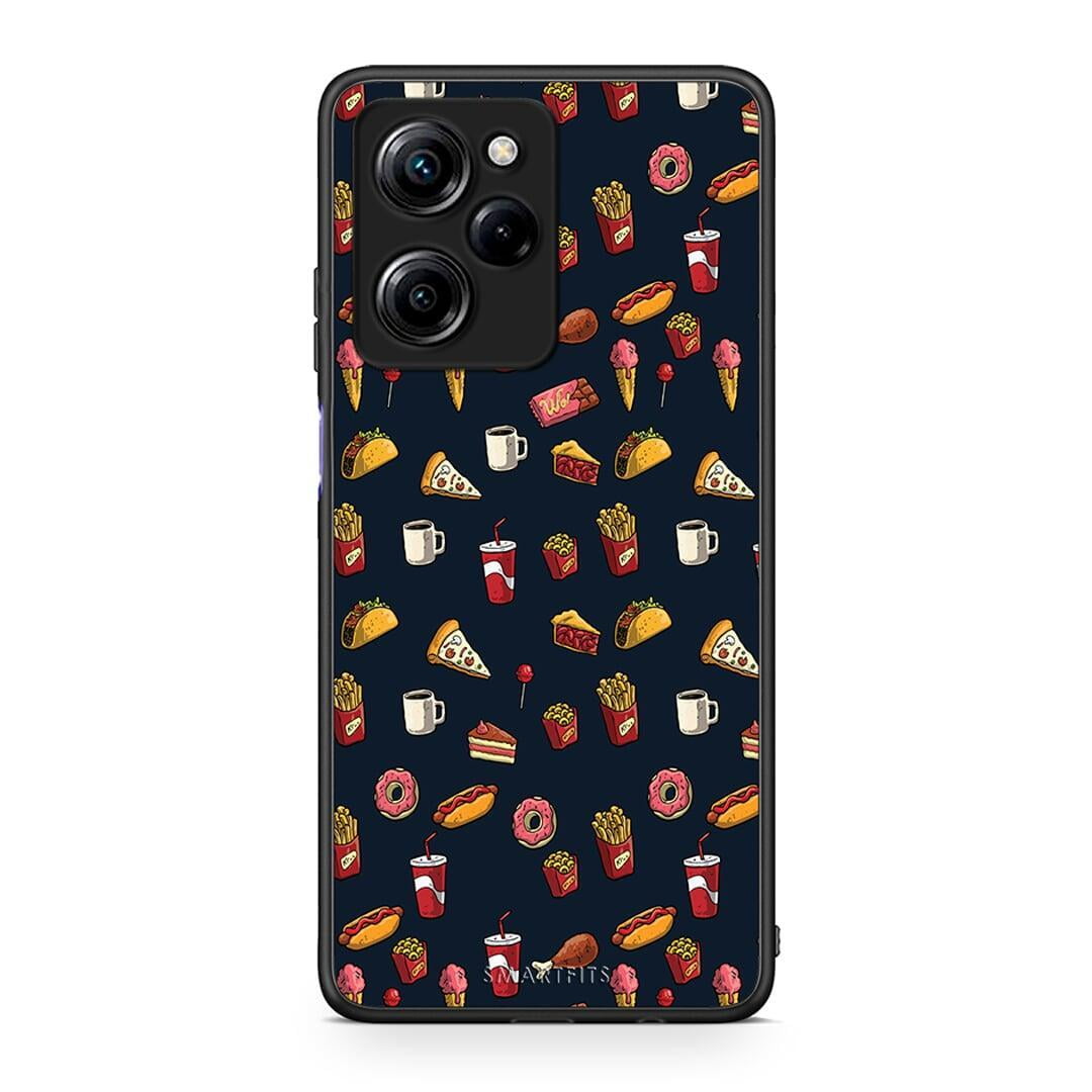 Θήκη Xiaomi Poco X5 Pro 5G Dual Random Hungry από τη Smartfits με σχέδιο στο πίσω μέρος και μαύρο περίβλημα | Xiaomi Poco X5 Pro 5G Dual Random Hungry Case with Colorful Back and Black Bezels