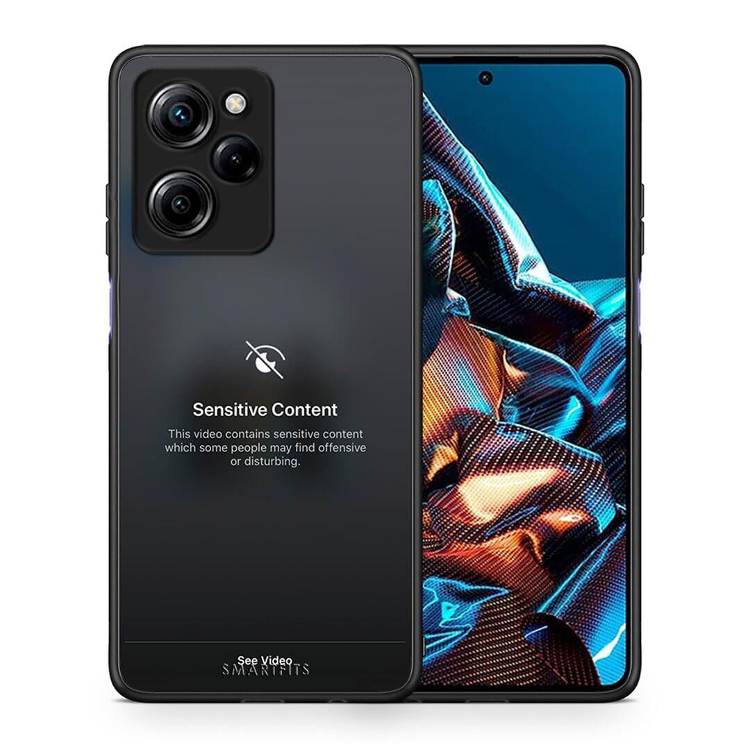 Θήκη Xiaomi Poco X5 Pro 5G Dual Sensitive Content από τη Smartfits με σχέδιο στο πίσω μέρος και μαύρο περίβλημα | Xiaomi Poco X5 Pro 5G Dual Sensitive Content Case with Colorful Back and Black Bezels