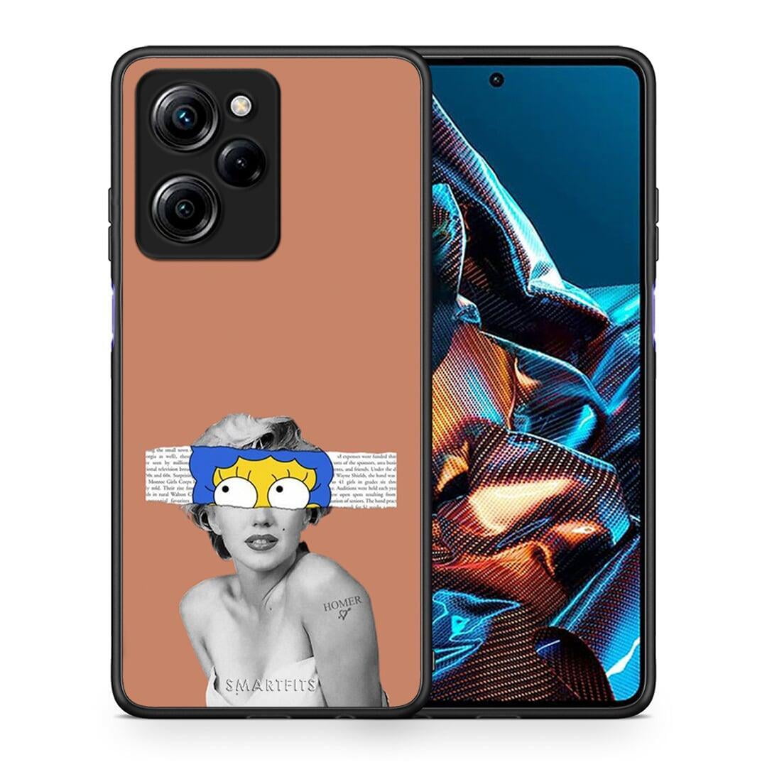 Θήκη Xiaomi Poco X5 Pro 5G Dual Sim Merilyn από τη Smartfits με σχέδιο στο πίσω μέρος και μαύρο περίβλημα | Xiaomi Poco X5 Pro 5G Dual Sim Merilyn Case with Colorful Back and Black Bezels