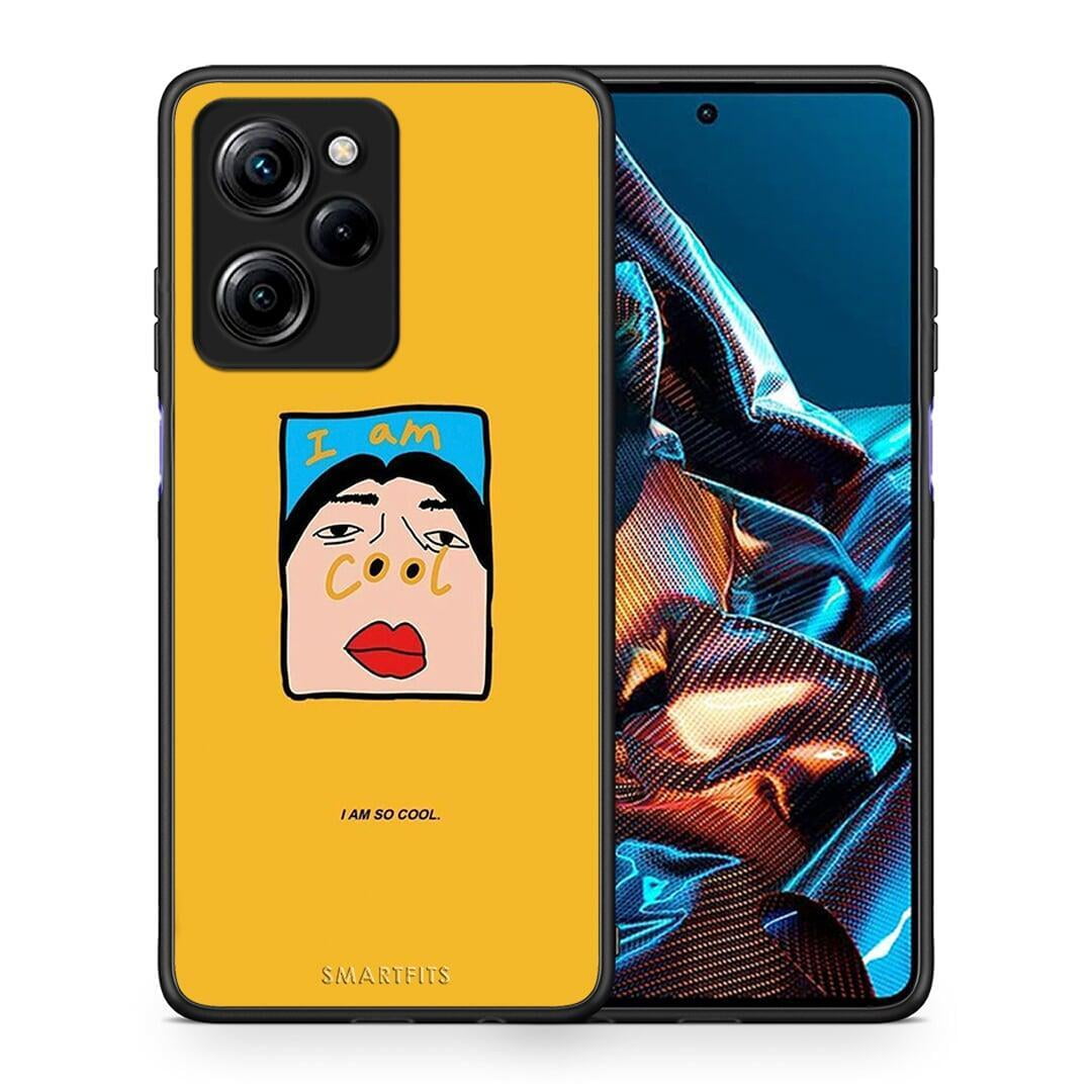 Θήκη Xiaomi Poco X5 Pro 5G Dual So Cool από τη Smartfits με σχέδιο στο πίσω μέρος και μαύρο περίβλημα | Xiaomi Poco X5 Pro 5G Dual So Cool Case with Colorful Back and Black Bezels