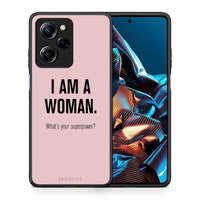 Thumbnail for Θήκη Xiaomi Poco X5 Pro 5G Dual Superpower Woman από τη Smartfits με σχέδιο στο πίσω μέρος και μαύρο περίβλημα | Xiaomi Poco X5 Pro 5G Dual Superpower Woman Case with Colorful Back and Black Bezels