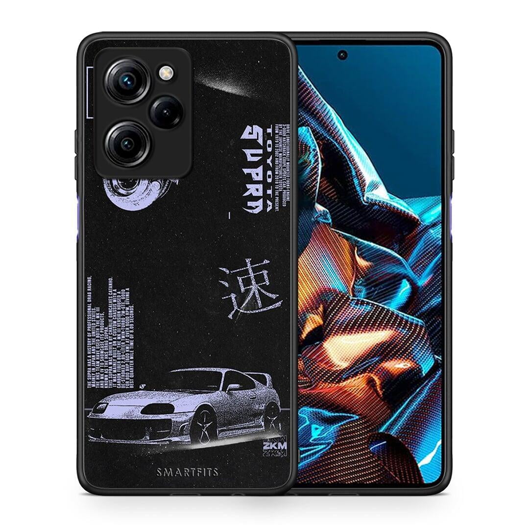 Θήκη Xiaomi Poco X5 Pro 5G Dual Tokyo Drift από τη Smartfits με σχέδιο στο πίσω μέρος και μαύρο περίβλημα | Xiaomi Poco X5 Pro 5G Dual Tokyo Drift Case with Colorful Back and Black Bezels