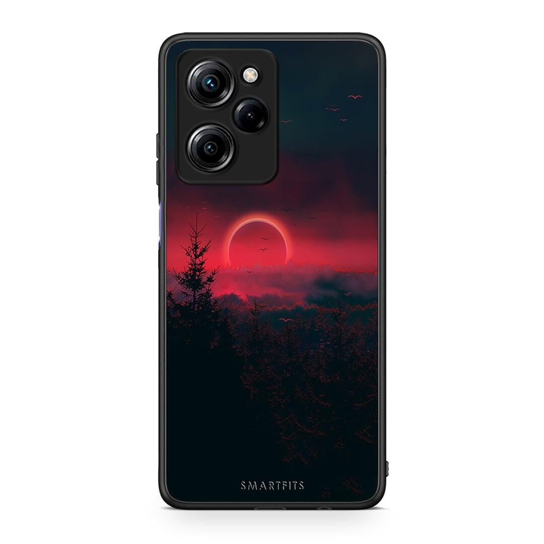 Θήκη Xiaomi Poco X5 Pro 5G Dual Tropic Sunset από τη Smartfits με σχέδιο στο πίσω μέρος και μαύρο περίβλημα | Xiaomi Poco X5 Pro 5G Dual Tropic Sunset Case with Colorful Back and Black Bezels