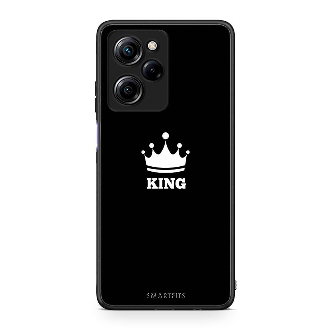 Θήκη Xiaomi Poco X5 Pro 5G Dual Valentine King από τη Smartfits με σχέδιο στο πίσω μέρος και μαύρο περίβλημα | Xiaomi Poco X5 Pro 5G Dual Valentine King Case with Colorful Back and Black Bezels