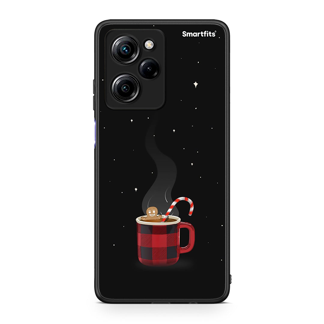 Θήκη Xiaomi Poco X5 Pro 5G Dual Xmas Bathing από τη Smartfits με σχέδιο στο πίσω μέρος και μαύρο περίβλημα | Xiaomi Poco X5 Pro 5G Dual Xmas Bathing Case with Colorful Back and Black Bezels