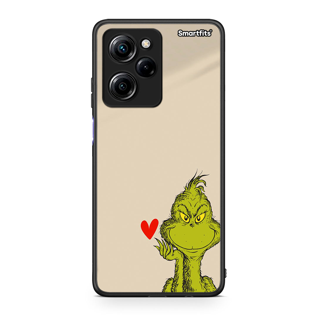 Θήκη Xiaomi Poco X5 Pro 5G Dual Xmas Grinch από τη Smartfits με σχέδιο στο πίσω μέρος και μαύρο περίβλημα | Xiaomi Poco X5 Pro 5G Dual Xmas Grinch Case with Colorful Back and Black Bezels