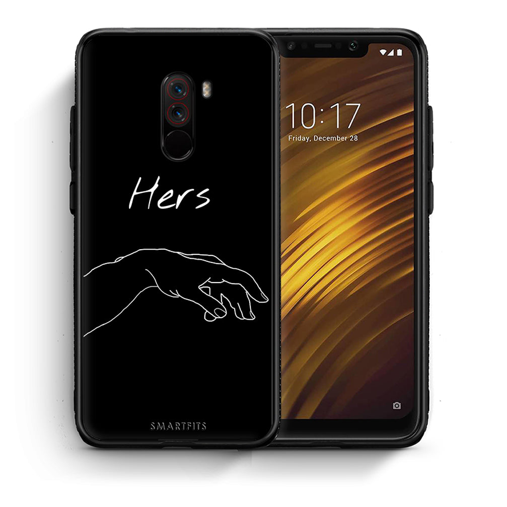 Θήκη Αγίου Βαλεντίνου Xiaomi Pocophone F1 Aeshetic Love 1 από τη Smartfits με σχέδιο στο πίσω μέρος και μαύρο περίβλημα | Xiaomi Pocophone F1 Aeshetic Love 1 case with colorful back and black bezels