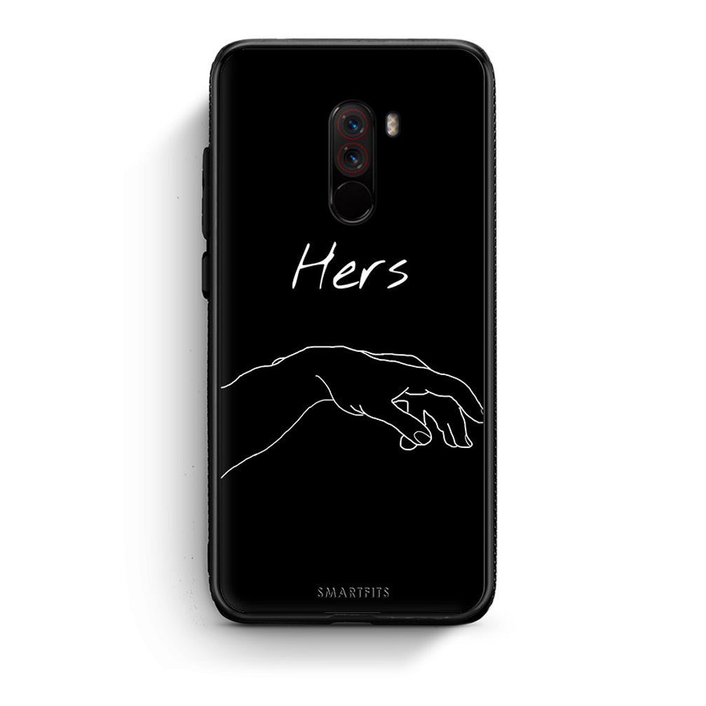 Xiaomi Pocophone F1 Aeshetic Love 1 Θήκη Αγίου Βαλεντίνου από τη Smartfits με σχέδιο στο πίσω μέρος και μαύρο περίβλημα | Smartphone case with colorful back and black bezels by Smartfits