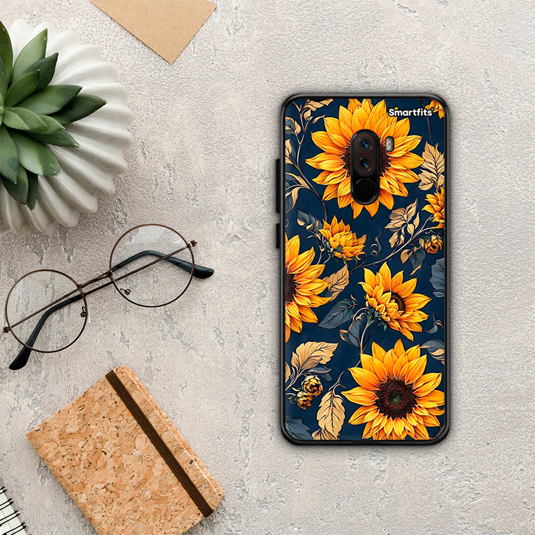 Autumn Sunflowers - Xiaomi Pocophone F1 θήκη