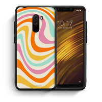 Thumbnail for Θήκη Xiaomi Pocophone F1 Colourful Waves από τη Smartfits με σχέδιο στο πίσω μέρος και μαύρο περίβλημα | Xiaomi Pocophone F1 Colourful Waves case with colorful back and black bezels