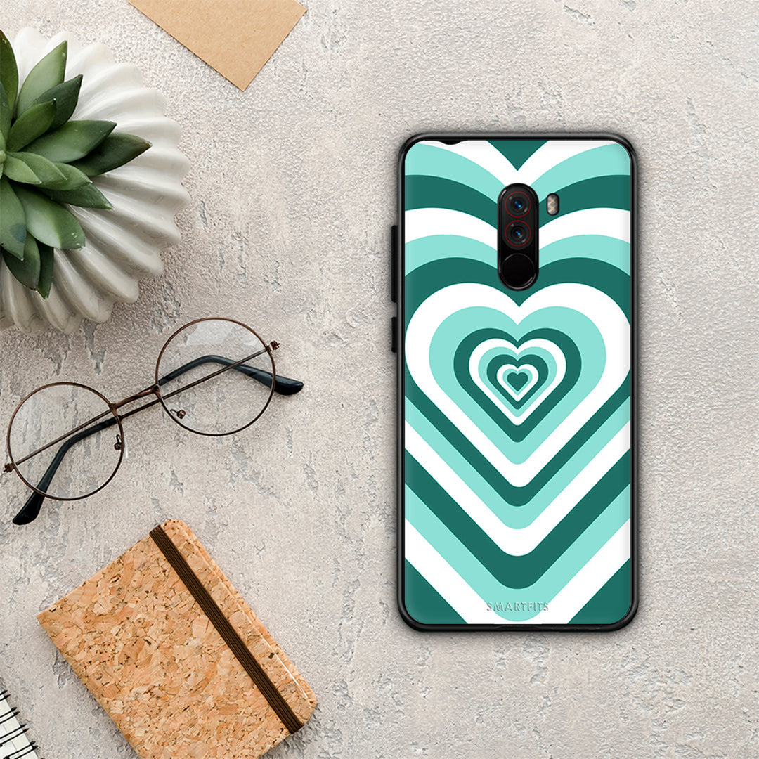 Green Hearts - Xiaomi Pocophone F1 case