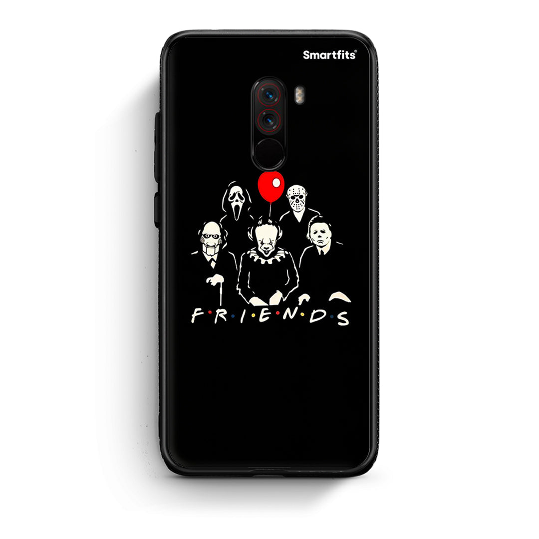 Xiaomi Pocophone F1 Halloween Friends Θήκη από τη Smartfits με σχέδιο στο πίσω μέρος και μαύρο περίβλημα | Smartphone case with colorful back and black bezels by Smartfits