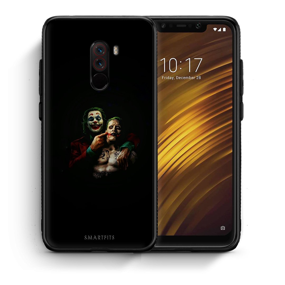 Θήκη Xiaomi Pocophone F1 Clown Hero από τη Smartfits με σχέδιο στο πίσω μέρος και μαύρο περίβλημα | Xiaomi Pocophone F1 Clown Hero case with colorful back and black bezels