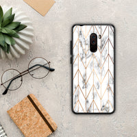 Thumbnail for Marble Gold Geometric - Xiaomi Pocophone F1 case