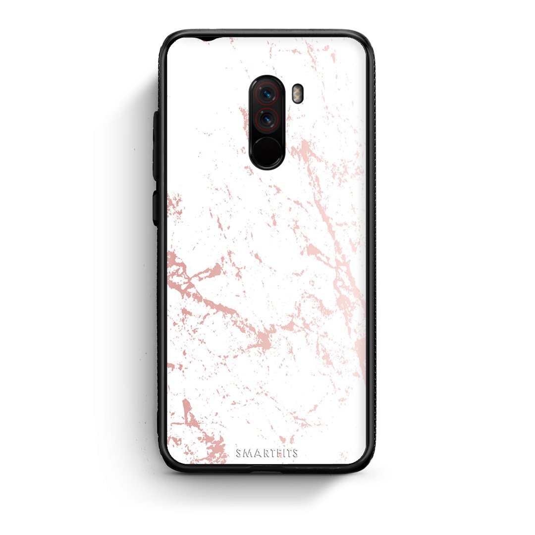 116 - Xiaomi Pocophone F1  Pink Splash Marble case, cover, bumper