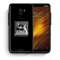 Thumbnail for Θήκη Xiaomi Pocophone F1 Meme Cat από τη Smartfits με σχέδιο στο πίσω μέρος και μαύρο περίβλημα | Xiaomi Pocophone F1 Meme Cat case with colorful back and black bezels