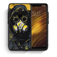 Thumbnail for Θήκη Xiaomi Pocophone F1 Mask PopArt από τη Smartfits με σχέδιο στο πίσω μέρος και μαύρο περίβλημα | Xiaomi Pocophone F1 Mask PopArt case with colorful back and black bezels