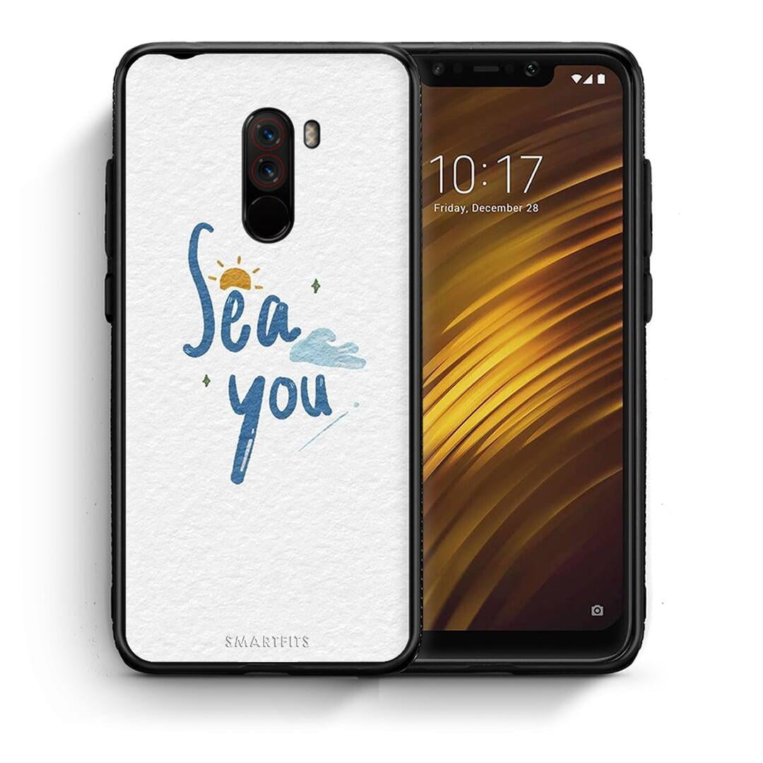 Θήκη Xiaomi Pocophone F1 Sea You από τη Smartfits με σχέδιο στο πίσω μέρος και μαύρο περίβλημα | Xiaomi Pocophone F1 Sea You case with colorful back and black bezels